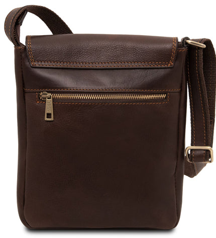 TL141407 – Jimmy - leren crossbody bag for men with front pocket