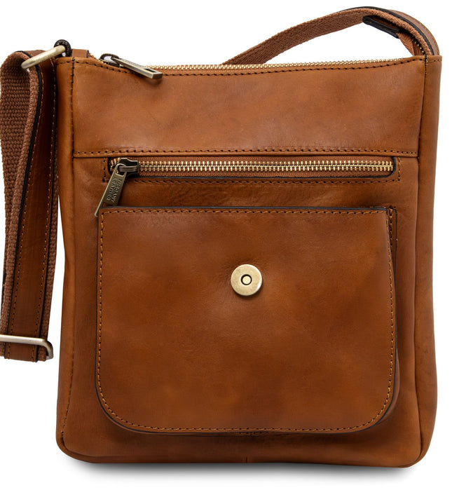 TL141407 – Jimmy - leren crossbody bag for men with front pocket
