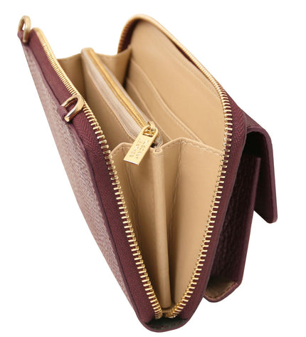 TL142433 – Urania - leren wallet/phone holder with strap