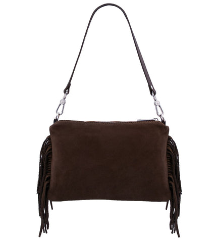 TL142495 – Nomade - Suede leren fringe clutch