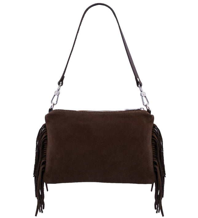 TL142495 – Nomade - Suede leren fringe clutch