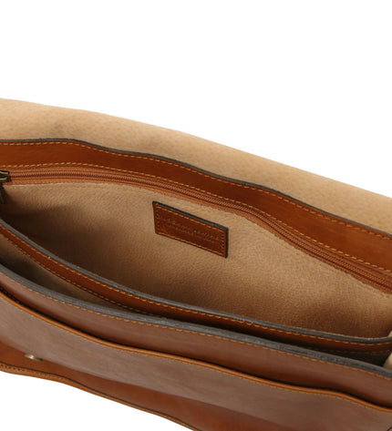 TL142430 – TL Messenger - Two compartments leren shoulder bag - Large size