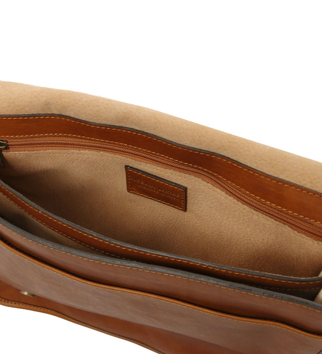 TL142430 – TL Messenger - Two compartments leren shoulder bag - Large size