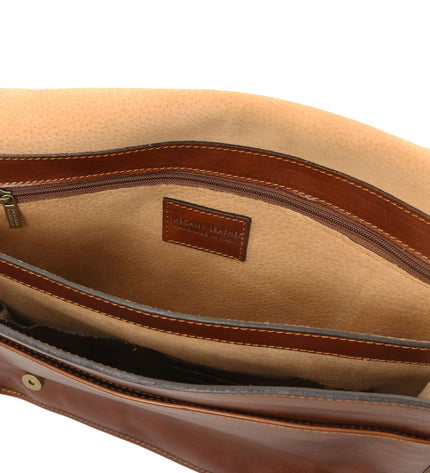 TL142430 – TL Messenger - Two compartments leren shoulder bag - Large size