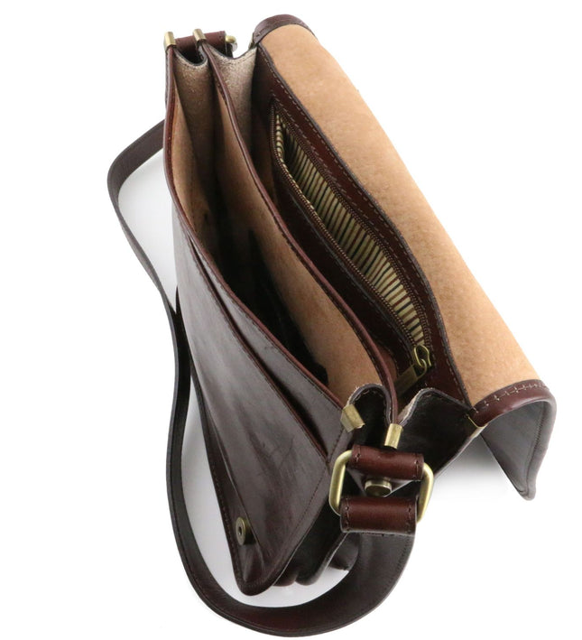 TL141255 – TL Messenger - Two compartments leren shoulder bag