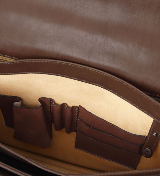 TL142448 – Cremona - leren briefcase 3 compartments