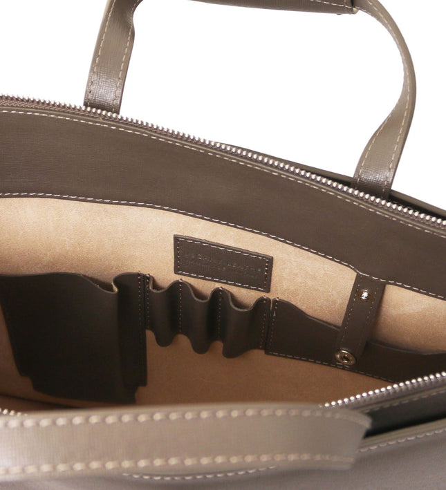 TL141369 – Palermo - Saffiano leren briefcase 3 compartments for women