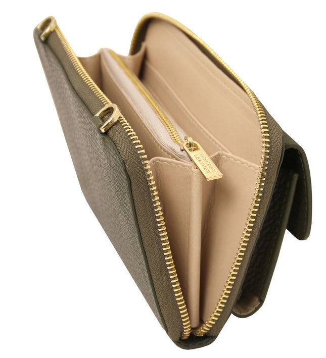 TL142433 – Urania - leren wallet/phone holder with strap