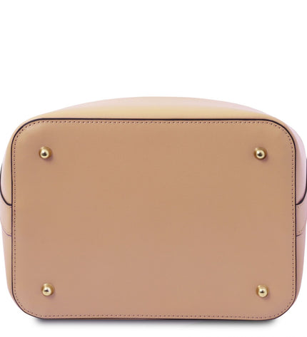 TL141531 – Vittoria - leren bucket bag