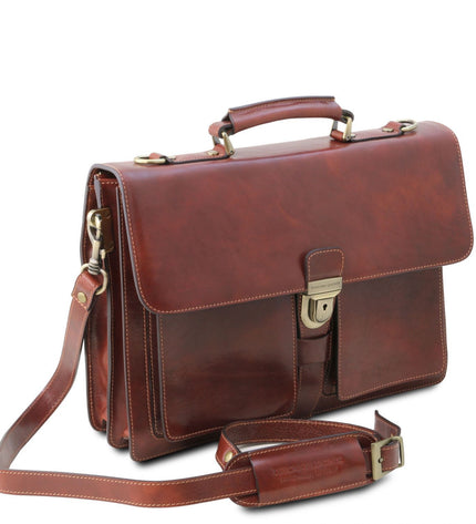 TL141825 – Assisi - leren briefcase 3 compartments