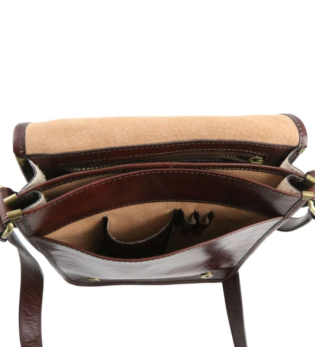 TL141255 – TL Messenger - Two compartments leren shoulder bag