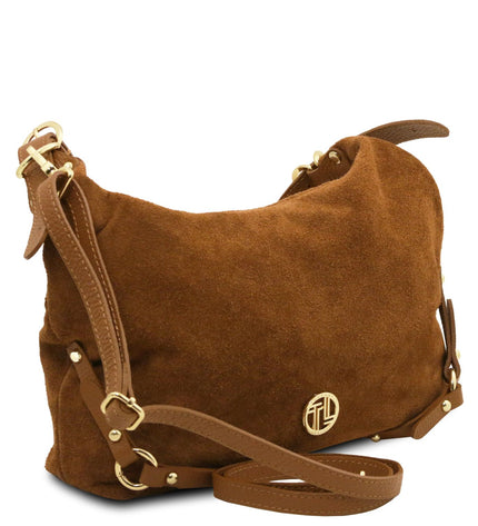 TL142419 – Sierra - Suede leren shoulder bag