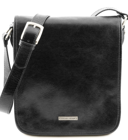 TL141255 – TL Messenger - Two compartments leren shoulder bag