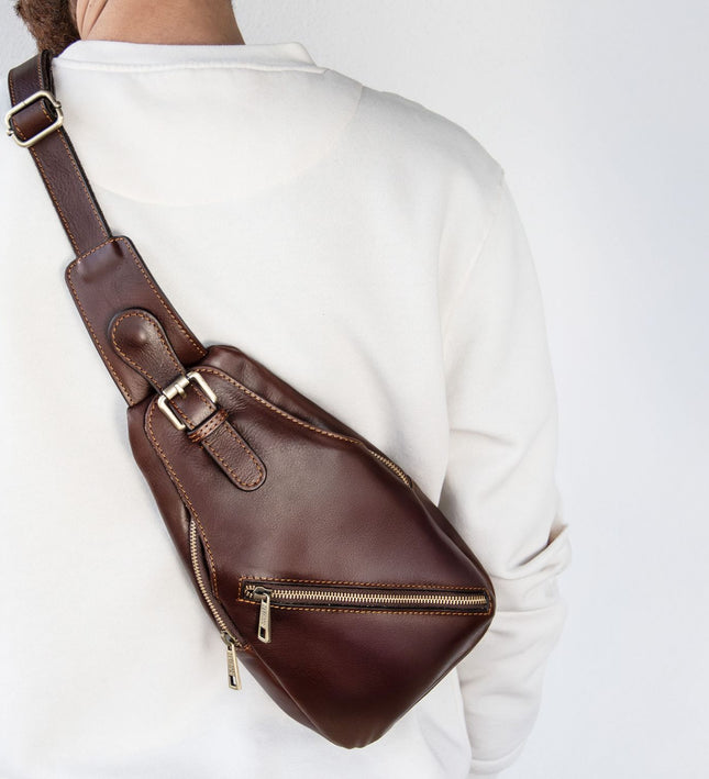 TL142423 – Kevin - leren crossover bag