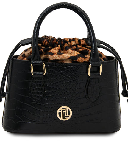 TL142510 – Croque - Croc print leren handbag
