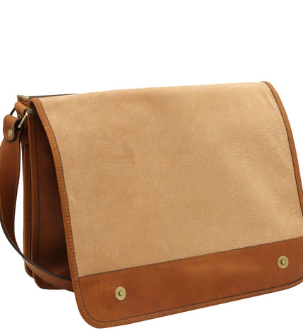 TL142430 – TL Messenger - Two compartments leren shoulder bag - Large size