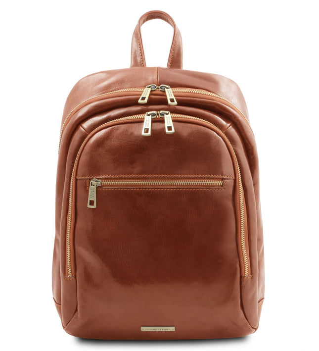 TL142049 – Perth - 2 Compartments leren backpack