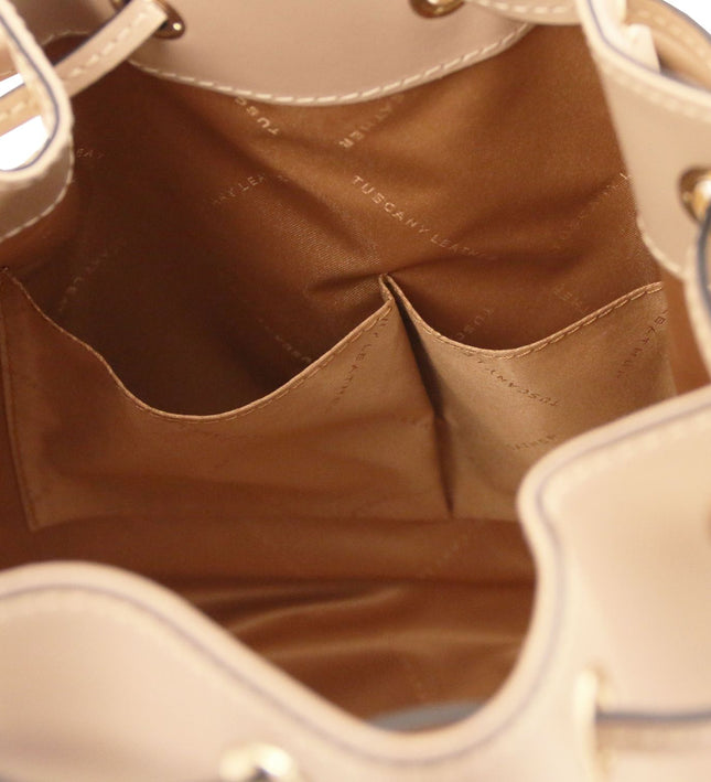 TL141531 – Vittoria - leren bucket bag