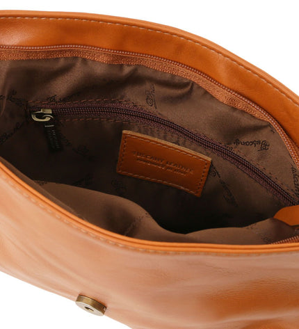 TL141223 – TL Bag - Soft leren shoulder bag with tassel detail