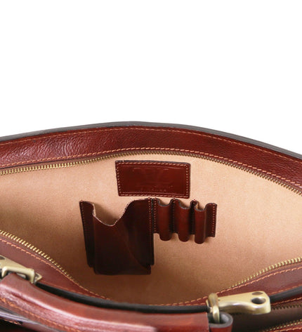 TL141268 – Venezia - leren briefcase 2 compartments