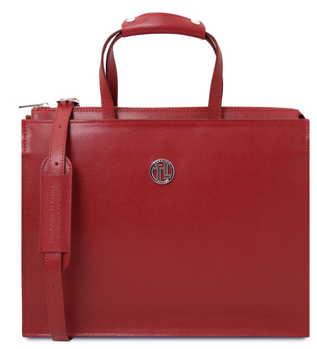 TL141369 – Palermo - Saffiano leren briefcase 3 compartments for women