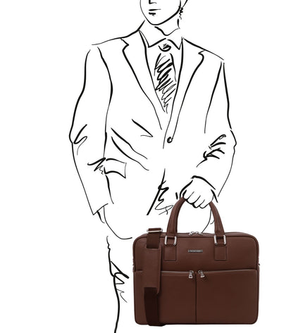 TL141986 – Treviso - leren laptop briefcase