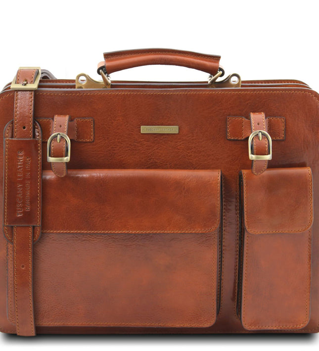 TL141268 – Venezia - leren briefcase 2 compartments
