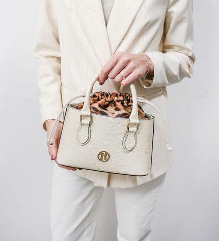 TL142510 – Croque - Croc print leren handbag