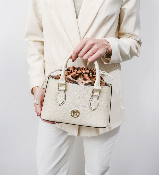 TL142510 – Croque - Croc print leren handbag