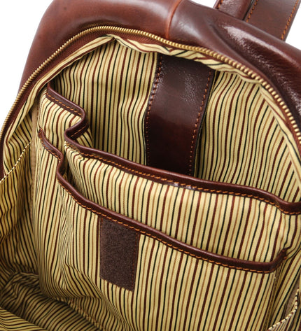 TL142049 – Perth - 2 Compartments leren backpack