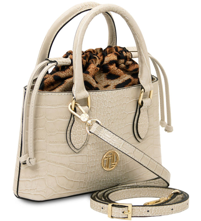 TL142510 – Croque - Croc print leren handbag