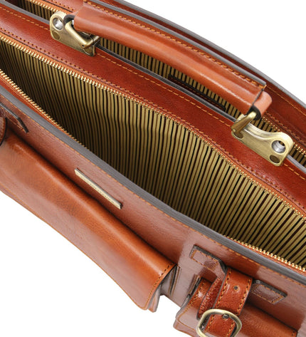 TL141268 – Venezia - leren briefcase 2 compartments