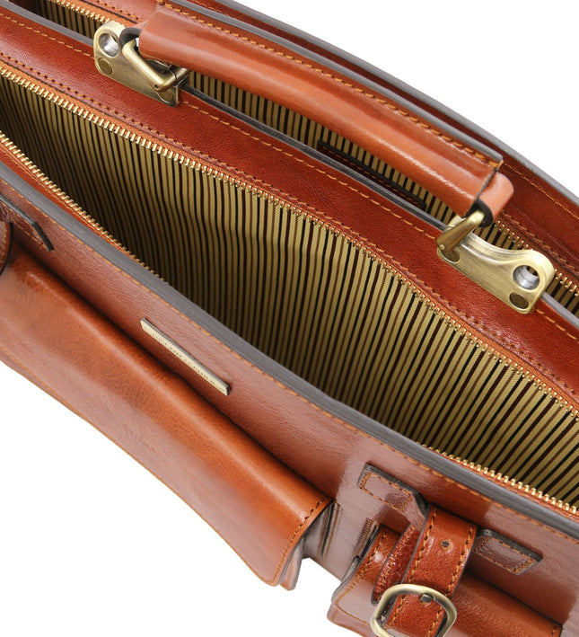 TL141268 – Venezia - leren briefcase 2 compartments