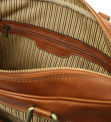 TL142427 – Pisa - leren laptop briefcase with front pocket