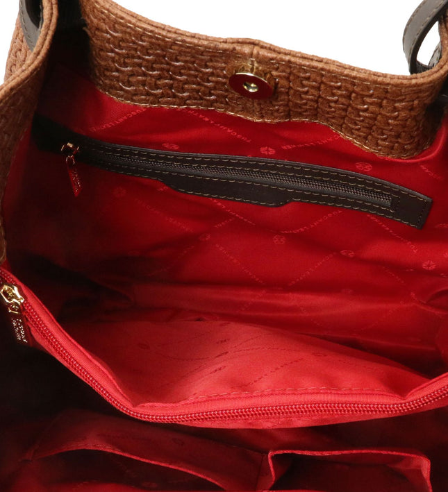 TL141573 – TL KeyLuck - Woven printed leren shopping bag