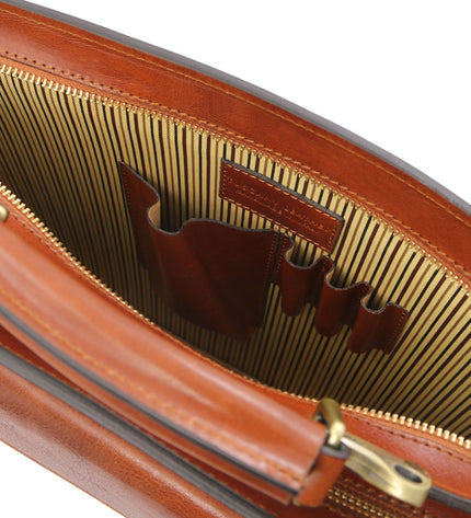 TL141268 – Venezia - leren briefcase 2 compartments