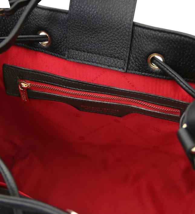 TL142476 – Minerva - leren bucket bag