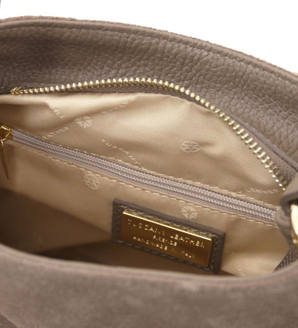 TL142512 – Nomade - Suede leren fringe shoulder bag