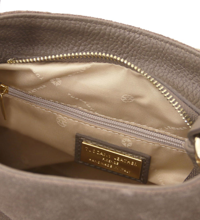 TL142512 – Nomade - Suede leren fringe shoulder bag