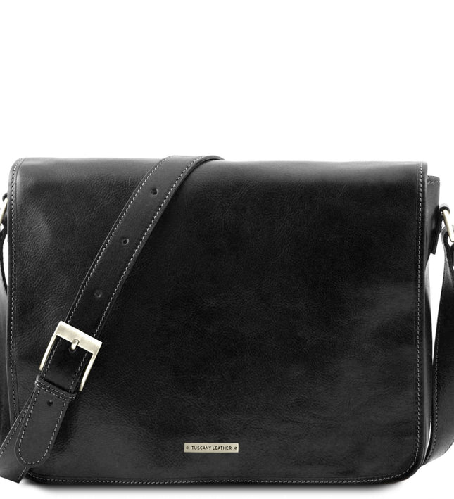 TL90475 – Messenger double - Crossbody leren bag