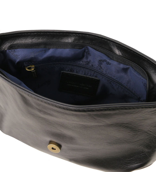 TL141223 – TL Bag - Soft leren shoulder bag with tassel detail