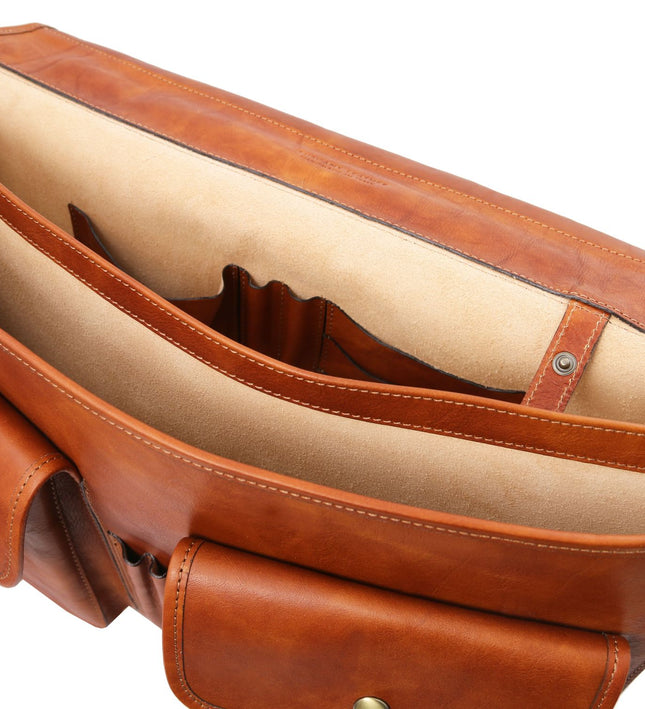 TL142073 – Ancona - leren messenger bag