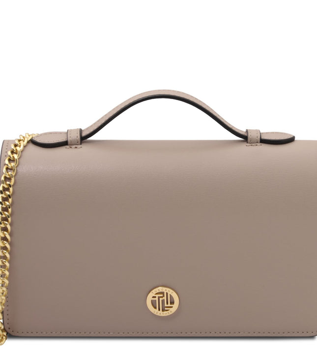 TL142505 – Opera - leren clutch with chain strap