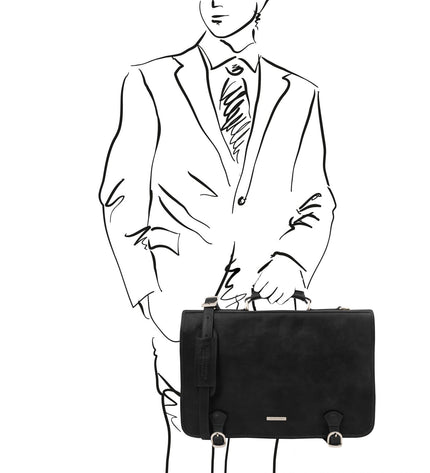 TL142073 – Ancona - leren messenger bag