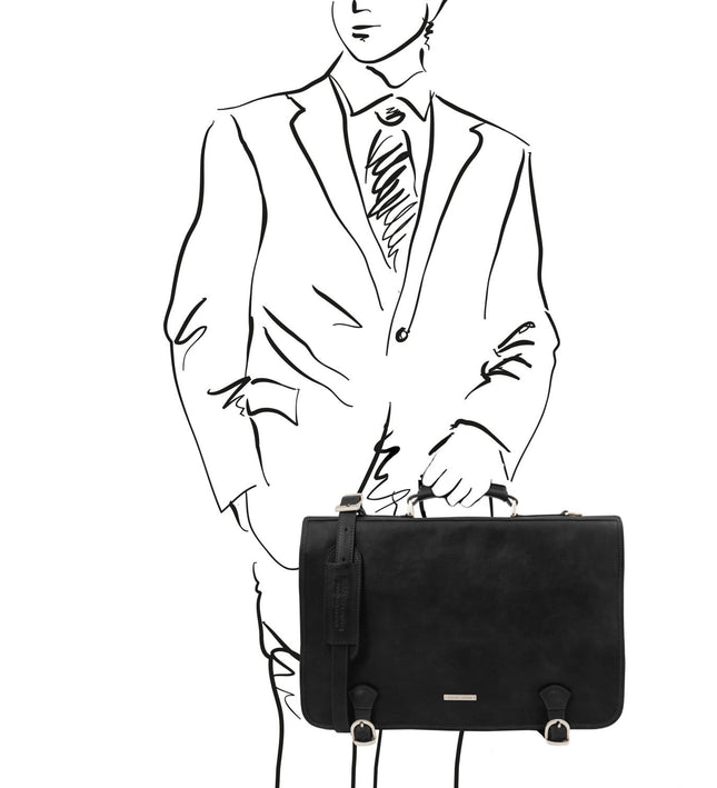 TL142073 – Ancona - leren messenger bag