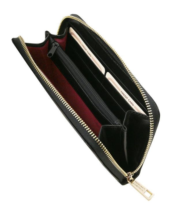 Exclusive zip around leather wallet