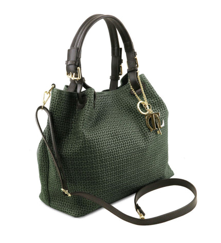 TL141573 – TL KeyLuck - Woven printed leren shopping bag