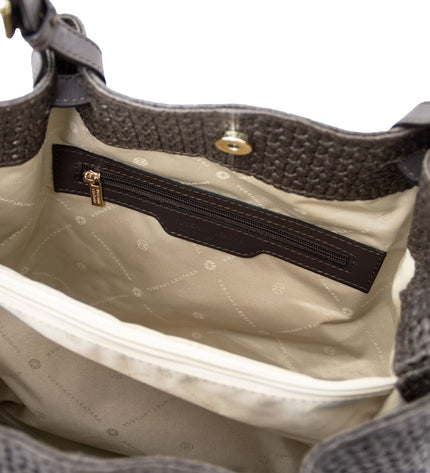 TL141573 – TL KeyLuck - Woven printed leren shopping bag