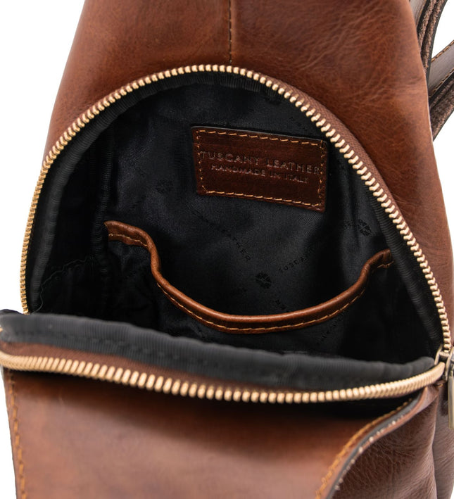 TL142423 – Kevin - leren crossover bag