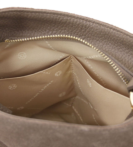 TL142512 – Nomade - Suede leren fringe shoulder bag